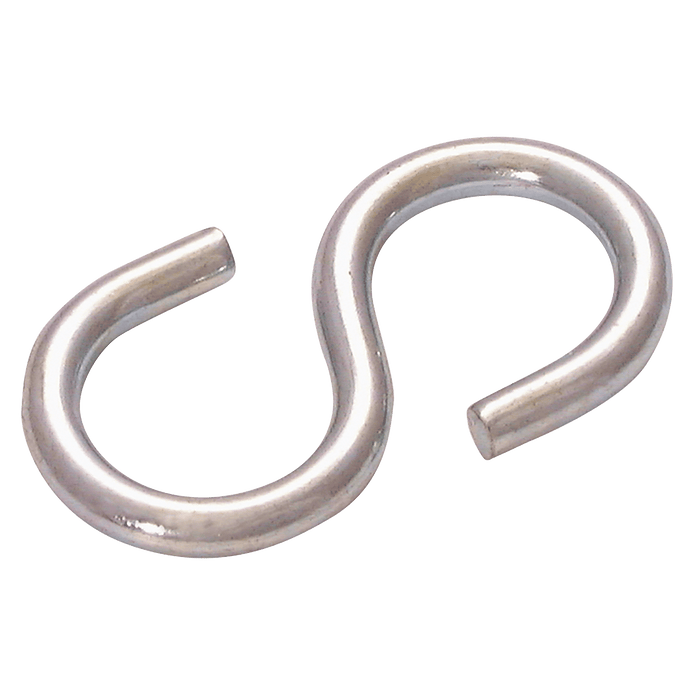 8X80MM 'S' HOOK ZINC PLATED ES080Z - FluidAirFittings