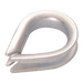 6MM HEART SHAPED THIMBLE ELECTRO GALVANISED TH06EG - FluidAirFittings