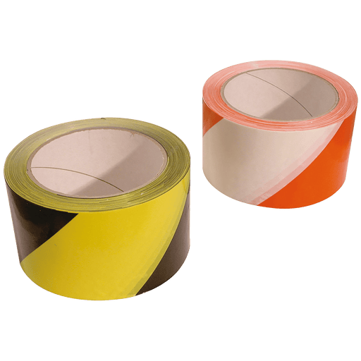 HAZARD WARNING TAPE RED/WHITE 60MM X 66M 420-11-054 - FluidAirFittings