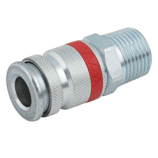 JWL 1/4" BSPT Male Coupling 53001213 - FluidAirFittings