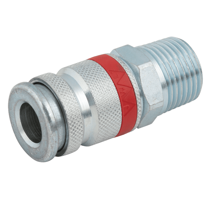 JWL 1/4" BSPT Male Coupling 53001213 - FluidAirFittings