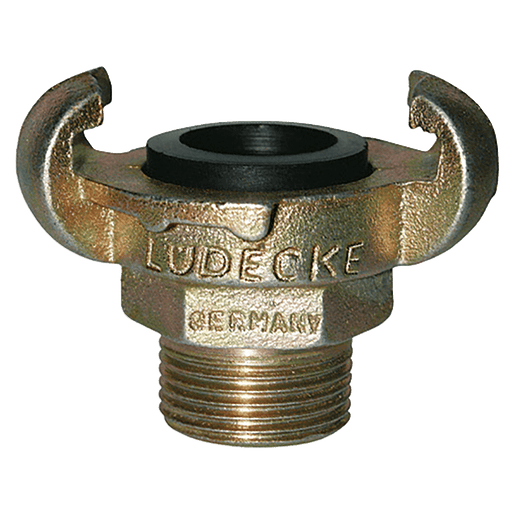 Ludecke DIN 3489 Claw Coupling Male 3/8" KAG38 - FluidAirFittings