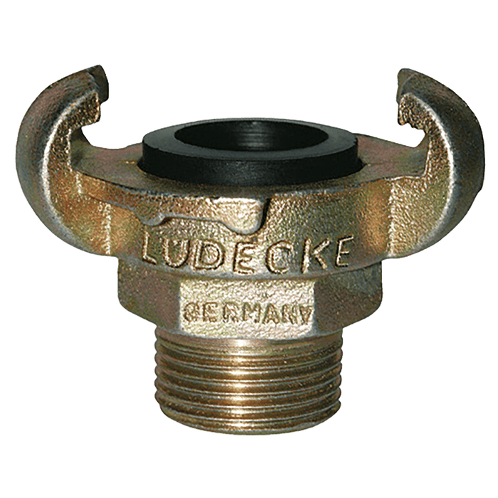 Ludecke DIN 3489 Claw Coupling Male 3/8" KAG38 - FluidAirFittings