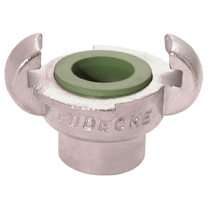 Ludecke DIN3489 SS Claw Coupling Female 3/4" EKI34V - FluidAirFittings