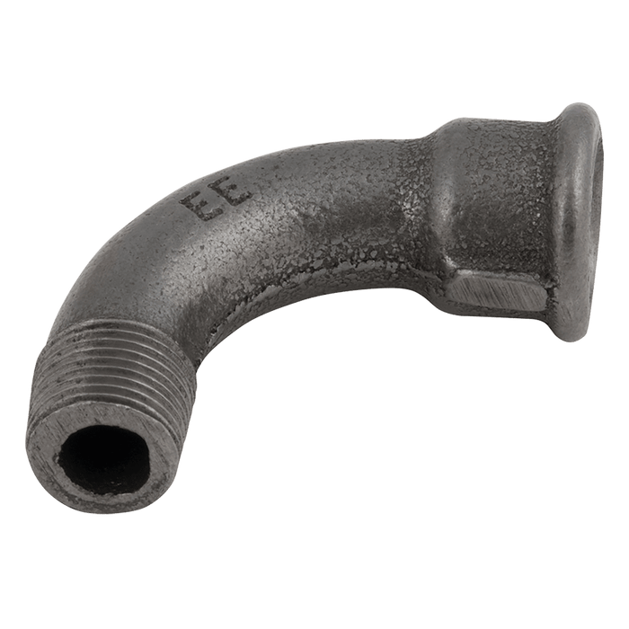 EE 1/4" MXF BSPT X BSPP 90° Bend (Black) EE-MI1-14N - FluidAirFittings