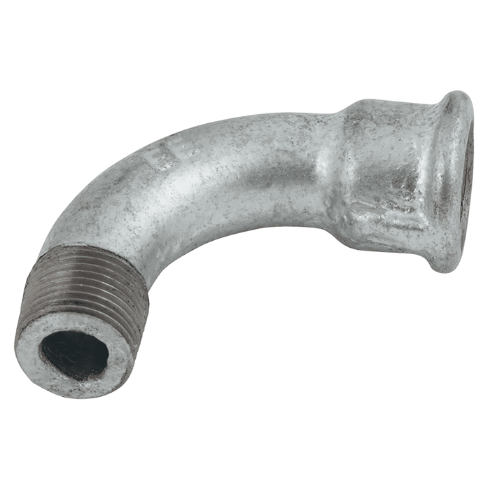EE 3/8" BSPT/BSP Male/Female 90° Bend Galvanised EE-MI1-38 - FluidAirFittings