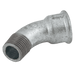 EE 1/2" MXF BSPT X BSPP 45° Bend (Galvanised) EE-MI40-12 - FluidAirFittings