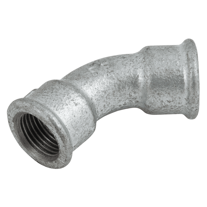 EE 3/4" BSPP Female 45ÔøΩ Equal Bend Galvanised EE-MI41-34 - FluidAirFittings