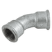 EE 3/4" BSPP Female 45ÔøΩ Equal Bend Galvanised EE-MI41-34 - FluidAirFittings