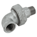 EE 1.1/4" BSP MXF 90° Union Tapered Elbow Galvanised EE-MI98-114 - FluidAirFittings