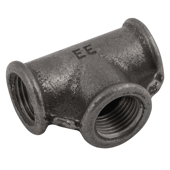 EE 3/8" BSP F90 Equal Tee Black EE-MI130-38N - FluidAirFittings