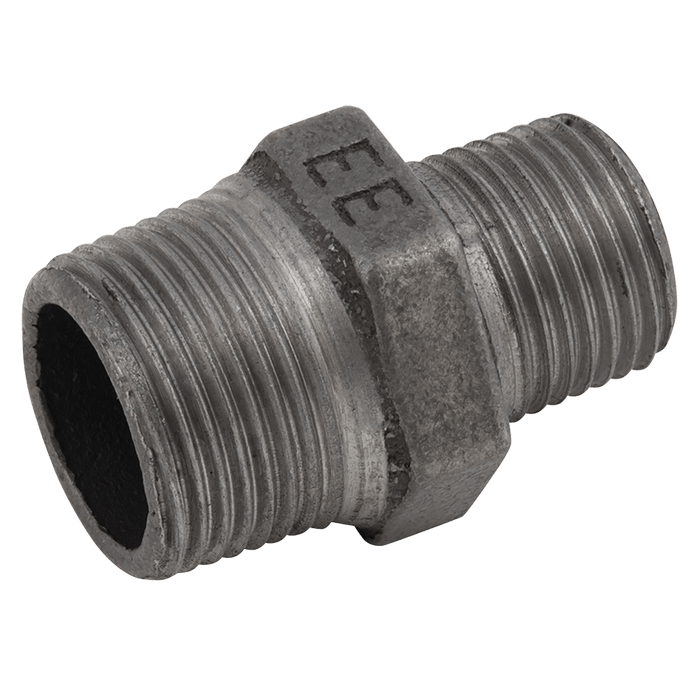 EE 2.1/2" X 1.1/2" Black Hexagon EE-MI245-212112N - FluidAirFittings