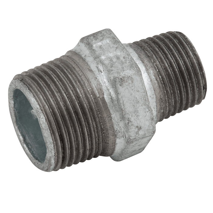 EE 1" X 1/2" Male BSPT Nipple (Galvanised) EE-MI245-1-12 - FluidAirFittings