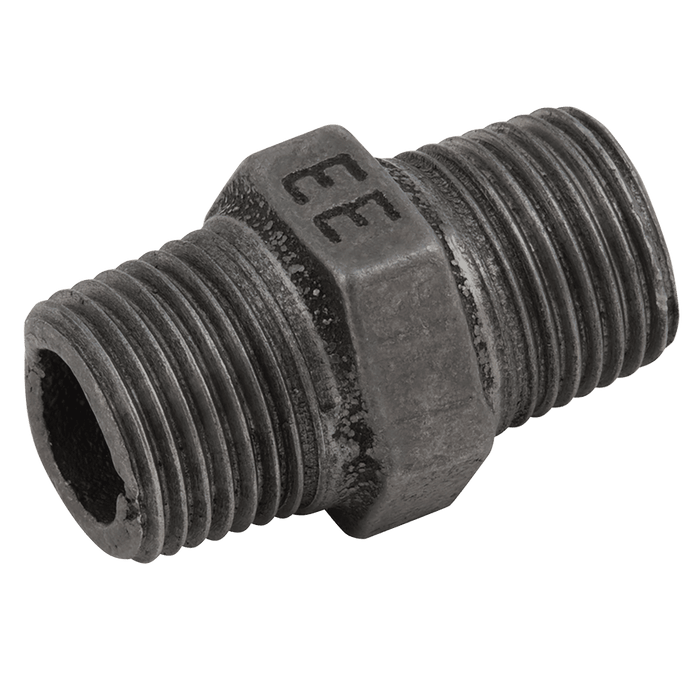 EE 4" BSP Black Equal Hexagon EE-MI280-4N - FluidAirFittings