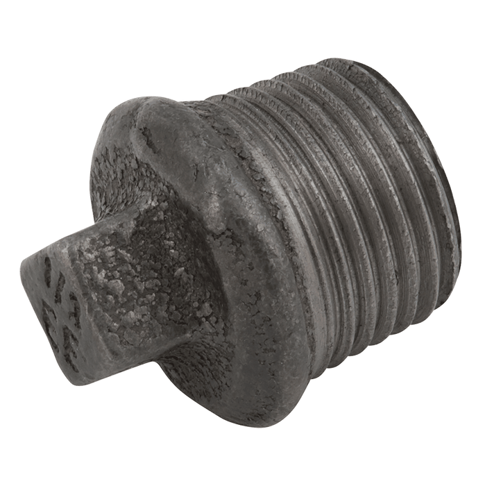 EE 4" Male BSPT Hollow Plug (Black) EE-MI290-4N - FluidAirFittings