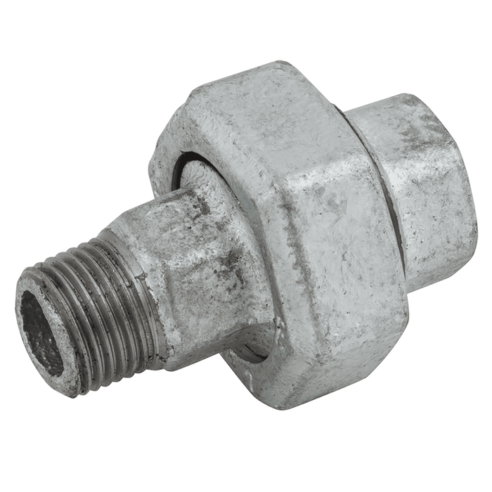 EE 1/2" FXM BSPP X BSPT Uni T Seat (Galvanised) EE-MI341-12 - FluidAirFittings