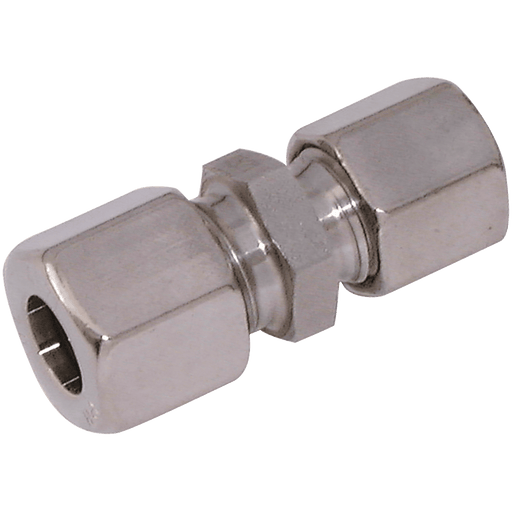Danfoss Waltech 18MM X 12MM OD Reducing Coupler SS (L) GV18/12L-1.4571 - FluidAirFittings