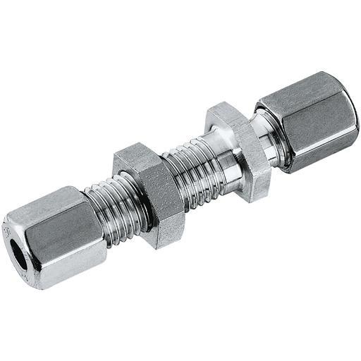 Danfoss Waltech 18MM OD X M26X1.5 Equal Bulkhead SS (L) GSV18L-1.4571 - FluidAirFittings