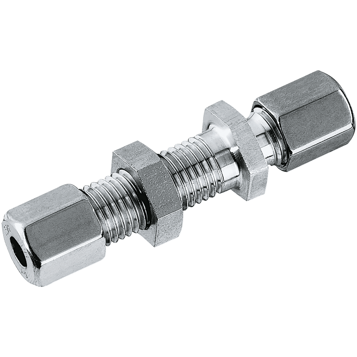 Waltech Danfoss Waltech 15MM OD X M22X1.5 Equal Bulkhead SS (L) GSV15L-1.4571