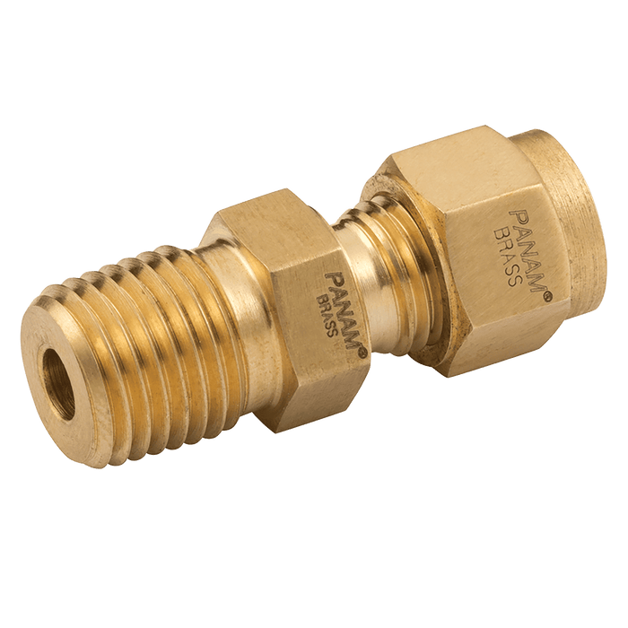PANAM - MC-750-750RT-B 3/4 OD X 3/4 BSPT Male Stud Brass - FluidAirFittings