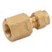 PANAM - FC-250-250N-B Female Conn 1/4 OD 1/4 NPT Brass - FluidAirFittings