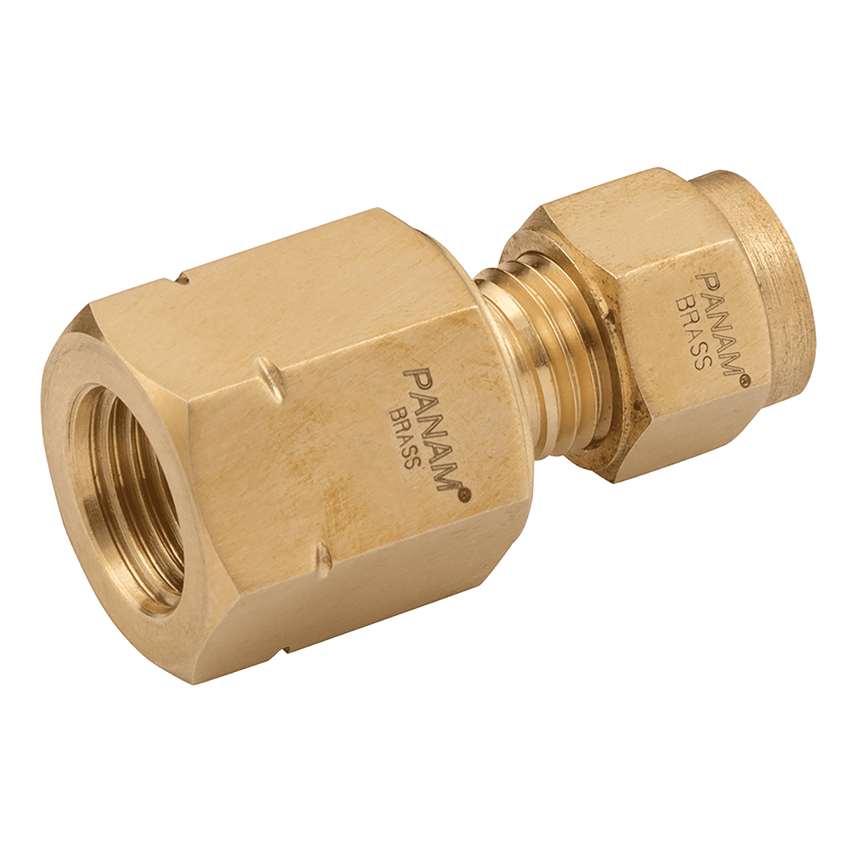 PANAM - FC-8-250N-B Female Conn 8 OD 1/4 NPT Brass