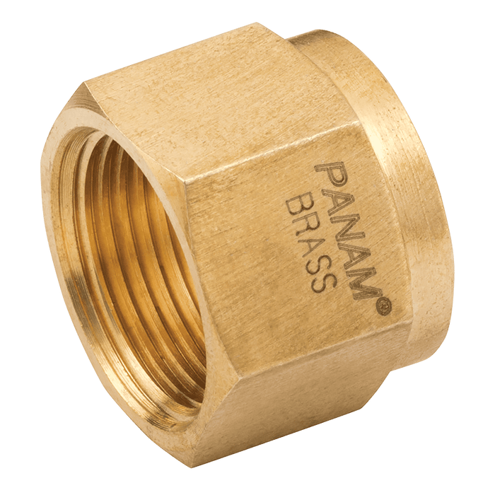 PANAM - N-16-B Nut 16 OD Brass - FluidAirFittings