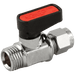 Aignep British Gas 3/8" BSPP Brass Ball Valve Male Gas Mini 6440-38-10 - FluidAirFittings