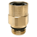 Camozzi M16 X 1.5 Metric Male X 10/7MM OD Straight Adaptor 9512-10/7-M16 - FluidAirFittings