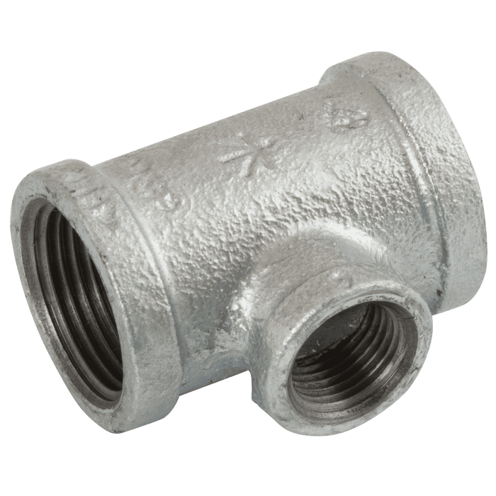 K-Line Connect (BS FIG161) Female Red Tee 1.1/4 X 3/4 Galvanised K-MI130-114-34 - FluidAirFittings