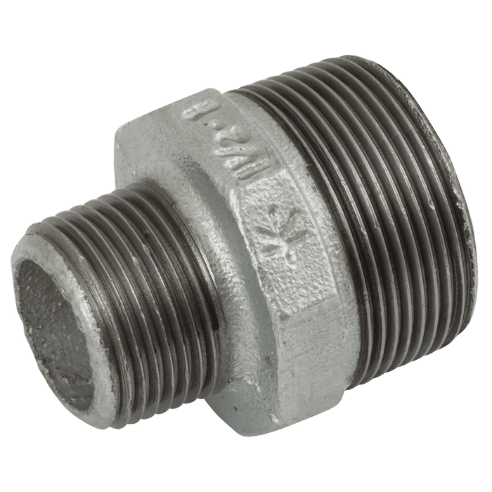 K-Line Connect (BS FIG145) Red Hex Nip 2" X 1.1/4" Galvanised K-MI245-2-114 - FluidAirFittings