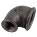 EE 1.1/2" X 1" FXF BSPP 90° Elbow (Black) EE-MI90-112-1N - FluidAirFittings