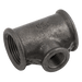 EE 2 X 2" BSPP X 2.1/2" BSPP Unequal T 90 Black EE-MI130-2-212N - FluidAirFittings