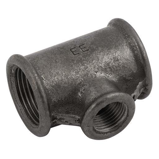 EE Black Tee Increasing On Branch 1/2" X 1" X 1/2" EE-MI130-12-1N - FluidAirFittings
