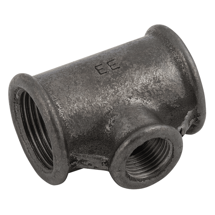 EE Black Tee Increasing On Branch 1/2" X 1" X 1/2" EE-MI130-12-1N - FluidAirFittings