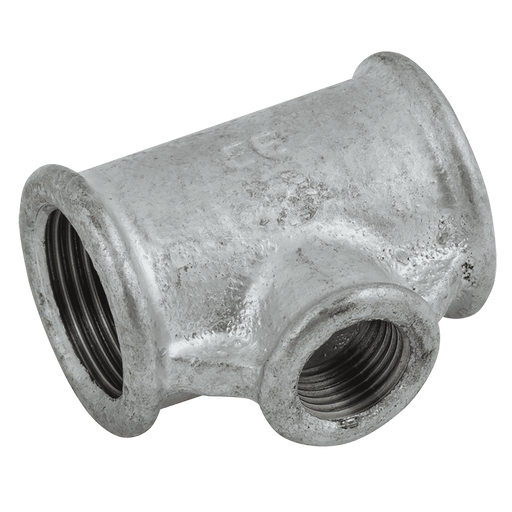 EE 1.1/4" X 3/4" X 1.1/4" Female BSPP B T(Galvanised) EE-MI130-114-34 - FluidAirFittings