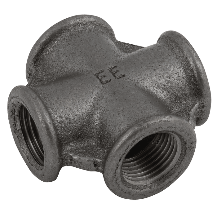 EE 3/4" BSP Female Equal Cross Black 180 EE-MI180-34N - FluidAirFittings