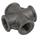 EE 2" BSP Female Equal Cross Black 180 EE-MI180-2N - FluidAirFittings