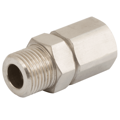 FT Pro 1/4" BSP Male/Female SS Swivel Coupler Standard 21-055 - FluidAirFittings