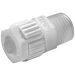 Tefen Male Connector 8 X 1/4 PVDF PPV1-8-14 - FluidAirFittings