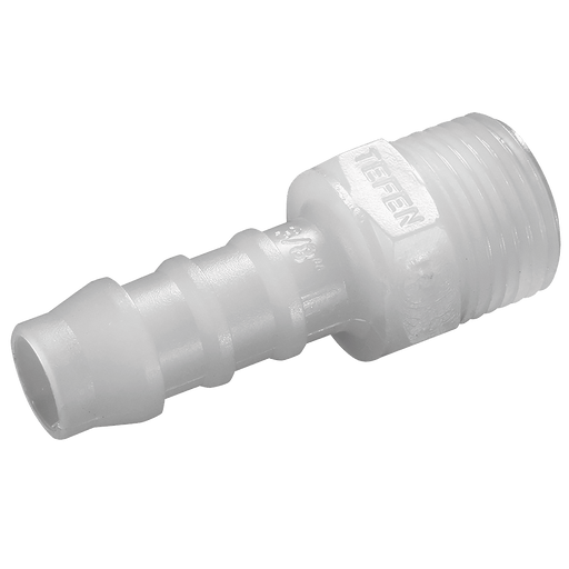Tefen 1/4" BSPT Male X Hose Connector PPV15-12-14 - FluidAirFittings