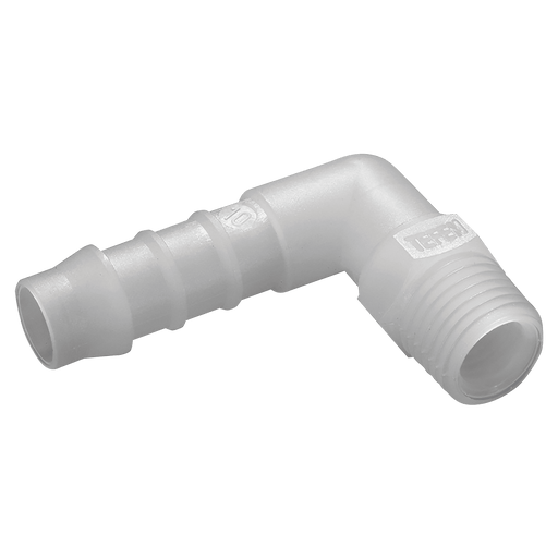 Tefen 1/4" BSPT Male Elbow Hose Connector PPV16-8-14 - FluidAirFittings