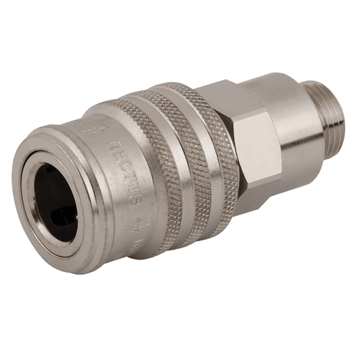 Parker Rectus 1/2" BSPT Male Coupling 1700KEAW21SPN - FluidAirFittings