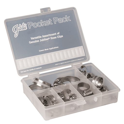 JUBILEE POCKET PACK SET 32 CLIPS 316 PP-SS316 - FluidAirFittings