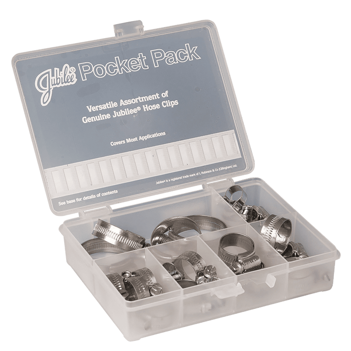 JUBILEE POCKET PACK SET 32 CLIPS 316 PP-SS316 - FluidAirFittings