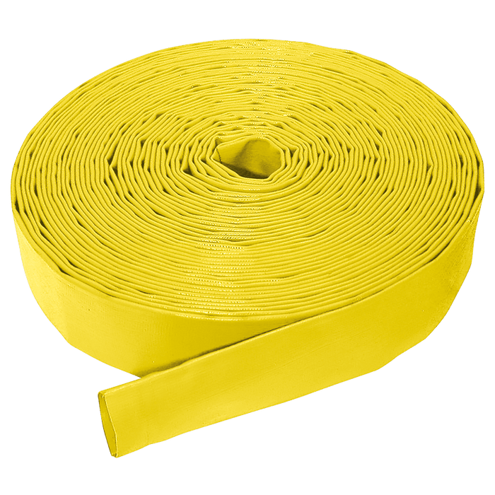 Jaymac 1.1/2" ID Yellow Layflat Hose 10M Coil YLH-112-10 - FluidAirFittings