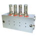 Bijur Delimon D/Line Man Block 4 Outlet Met Vol 1.5CM3 ZVB04A153400 - FluidAirFittings