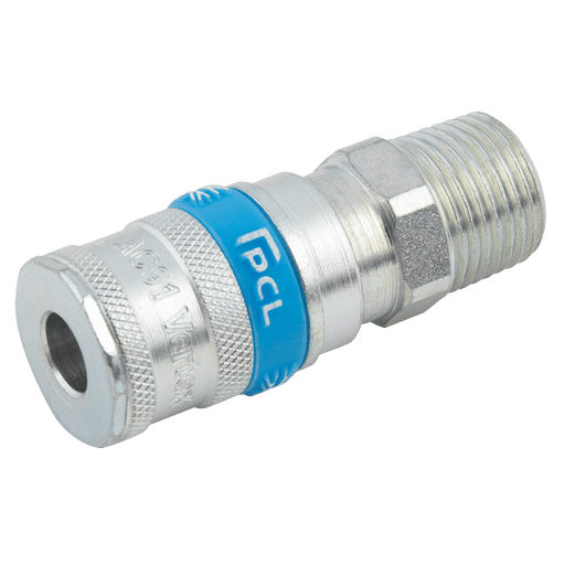 PCL 1/4" BSPT Male Coupling AC91CM - FluidAirFittings