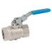 RuB Valves 1/4" BSPF Brass Ball Valve Blue Handle BV93-14L - FluidAirFittings