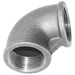 K-Line Connect 1 X 1/4 Female BSPT 90 Reducing Elbow Galvanised K-MI90-1-14 - FluidAirFittings